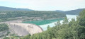 Vue sur le barrage sud de vouglans