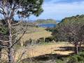 Les Cap Taillat et Lardier depuis la plage de Gigaro