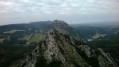 vue sur la  crête parcourue