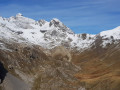 Vue sur Le Col de la Ponsonière et le Grand Galibier