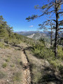 Vue sur le Haut Estéron et le Mercantour