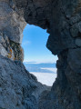 Vue sur le lac, enfin, la mer de nuages depuis la Tournette