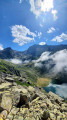 Vue sur le lac Saussat pendant la montée