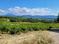 Vue sur le Mont Ventoux, le Crête de Saint-Amand et les Dentelles de Montmirail