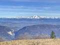 Vue sur le Mt Blanc et les Gorges du Fier