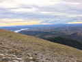 Vue sur le plateau de Valensole et le lac de Sainte Croix