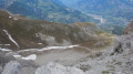 Vue sur le sentier de montée