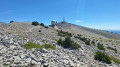 Vue sur le Ventoux a 30 mn de l'arrivée en haut