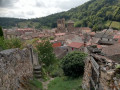 Vue sur le village du haut des escaliers