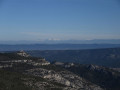 Vue sur les Alpes enneigées