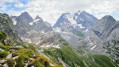 Vue sur les Glaciers de la Vanoise.