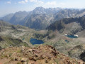 Vue sur les lacs Valscura depuis le sommet