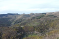 Vue sur les Puechs des Bondons et les villages.