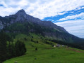 Vue sur Sous-Dine et Chalet de Balme