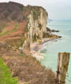 Vue vers Étretat